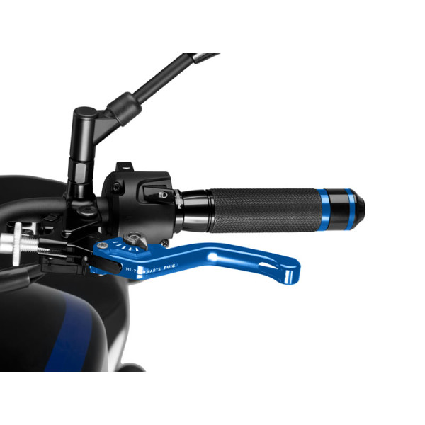 Puig Short V3 Clutch (Blue Lever With Blue Selector) Silver